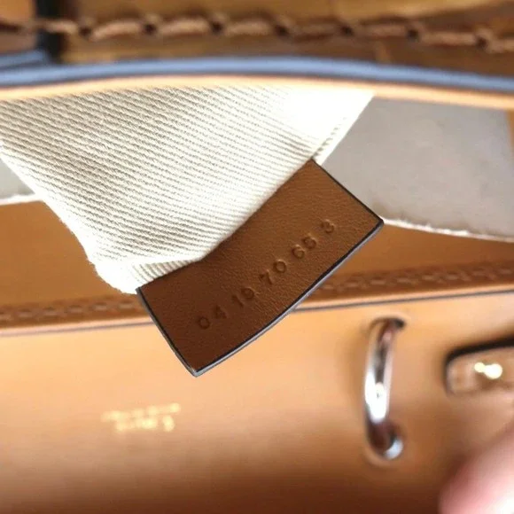 Chloe Small Aby Day Bag Autumnal Brown Croc-Embossed Leather Crossbody Tote NEW - Picture 11 of 12